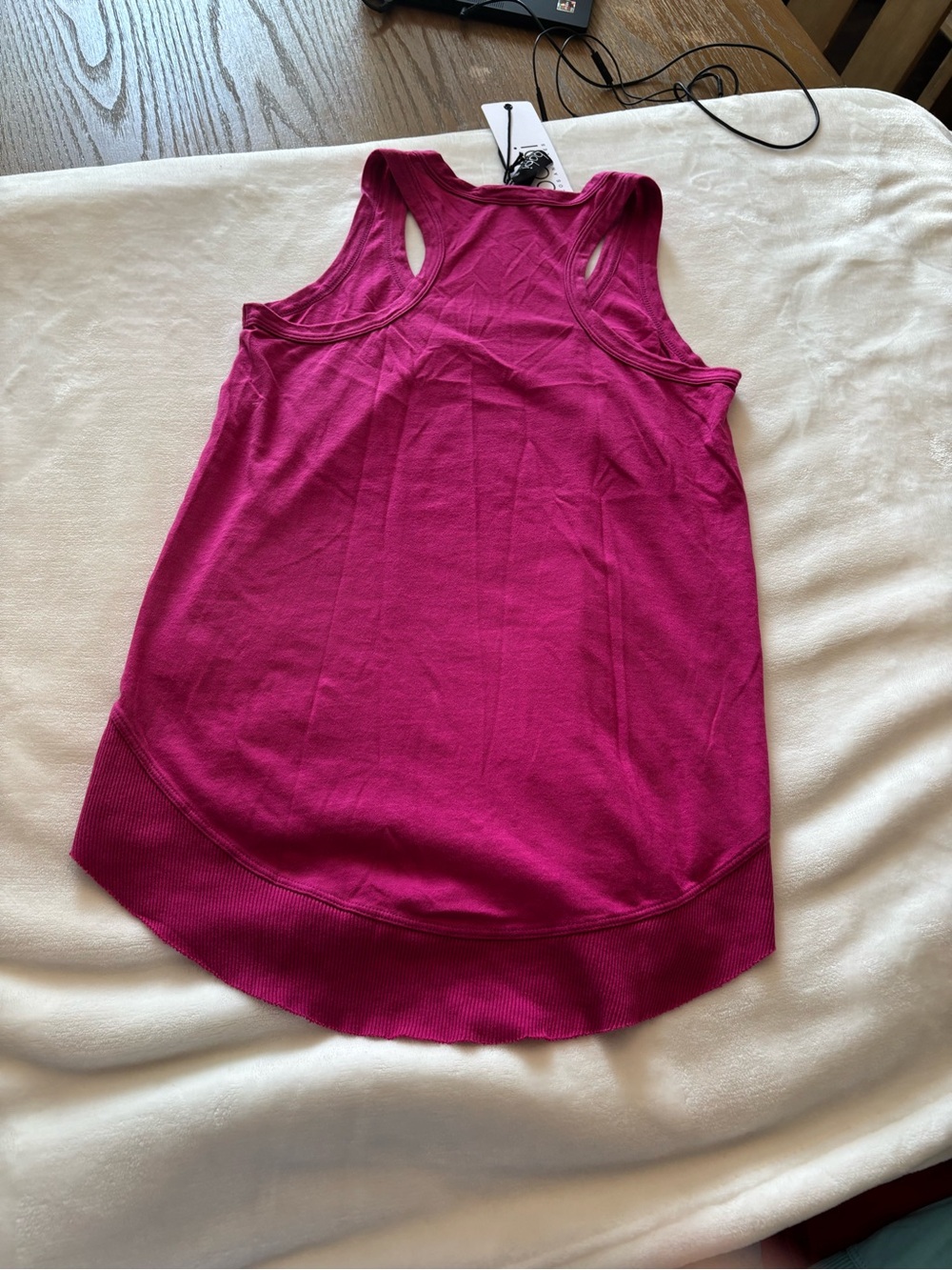bobi Fuchsia Racerback Tank - Picture 6 of 6